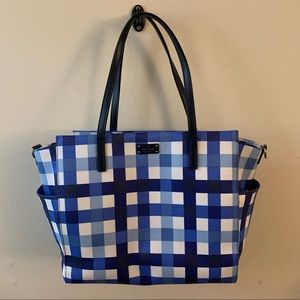 Kate Spade Gingham diaper Bag